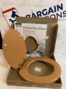 Anika Antique Pine Effect Toilet Seat