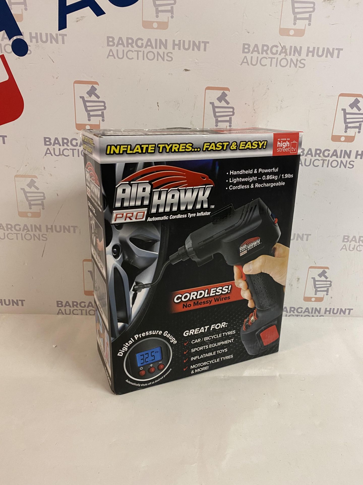 | 1x | Air Hawk Pro Compressor | Refurbished | No Online Resale | SKU 5060191466837 | RRP £49.99 |
