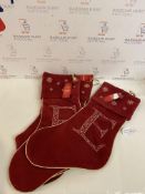 Set of 4 Alphabet Stockings RRP £12.50 Each