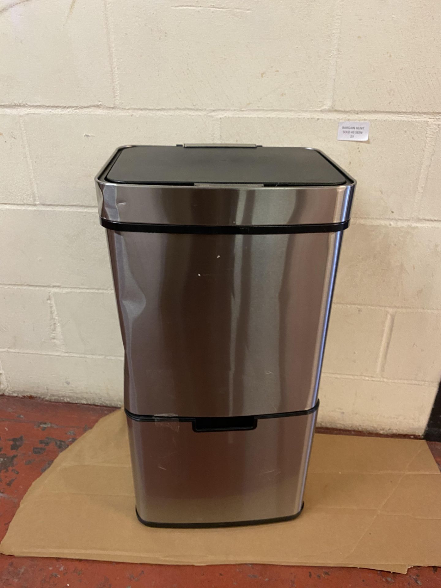 Morphy Richards Kitchen Bin, Pro Recycling Sensor Waste Bin (dented, see image) RRP £117.99