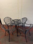 Outdoor Garden Table and 4 Chairs