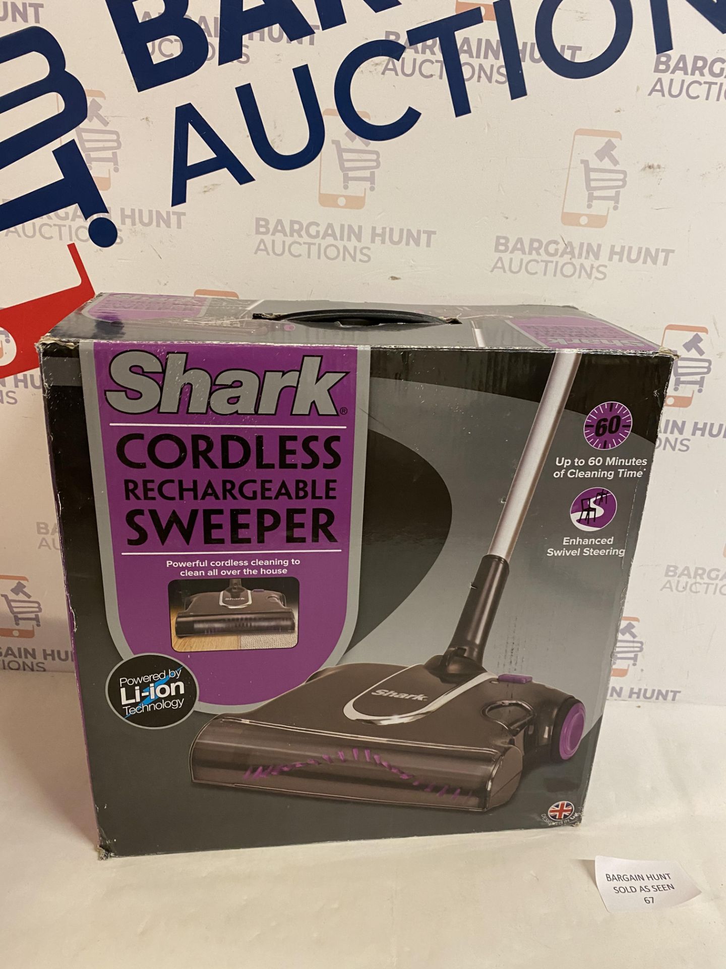 Shark Cordless Rechargeable Sweeper Lightweight