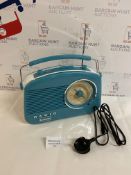 Steepletone Brighton 1950's Portable Retro Style Rotary Radio