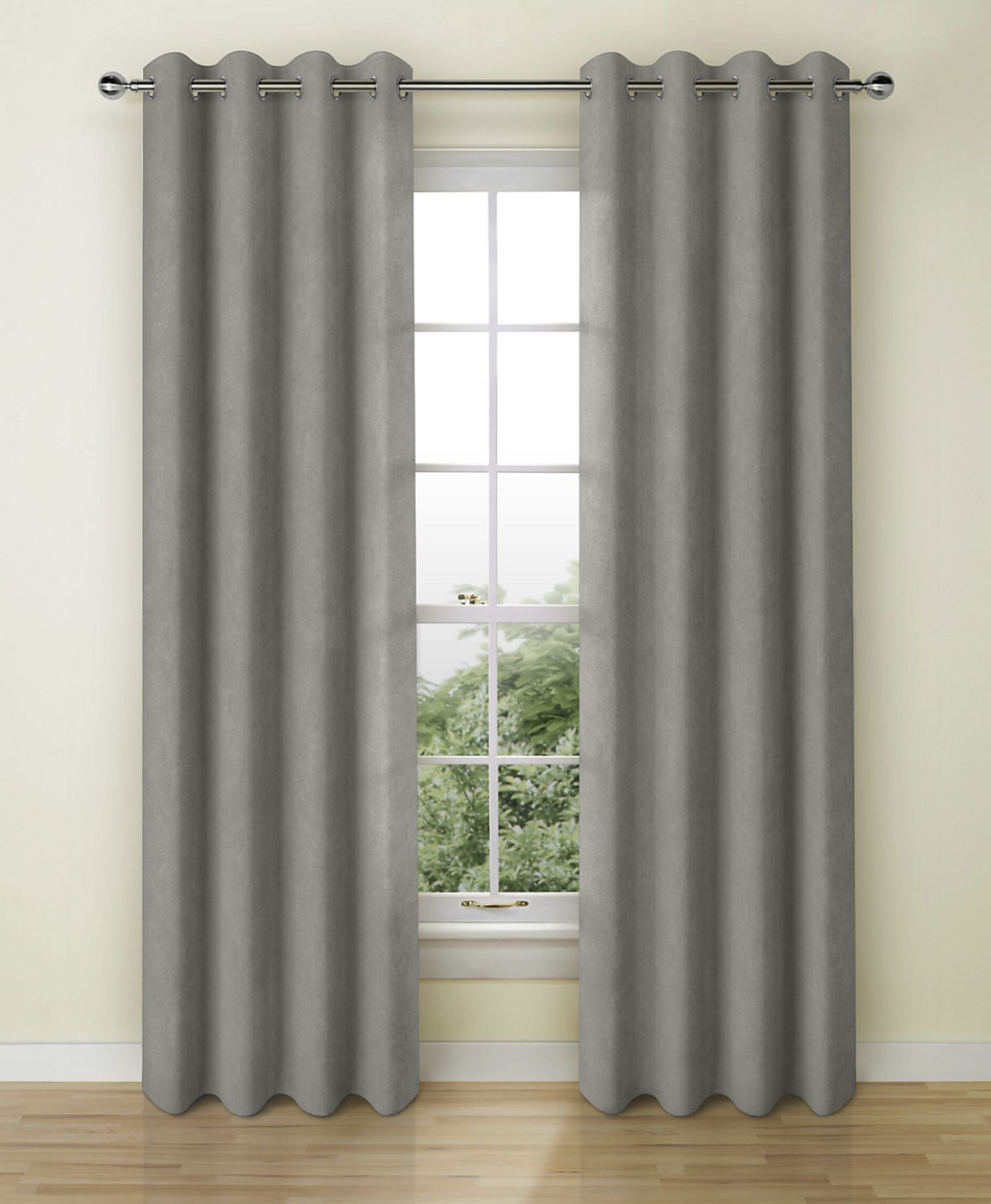 Velvet Eyelet Curtains RRP £79