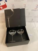 Brand New John Lewis Crystal Glass Set of 2 Saucers