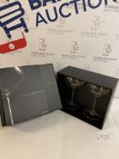 Brand New John Lewis Crystal Glass Set of 2 Saucers