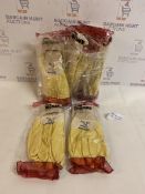 Brand New Yellow Nitrile Palm Coated Gloves, 12 pack