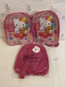 Brand New Hello Kitty Girls Backpack, Set of 3