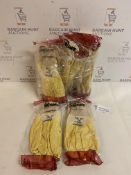 Brand New Yellow Nitrile Palm Coated Gloves, 12 pack