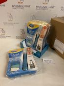 Brand New Scholl Velvet Smooth Electronic Nail Care System Limited Edition, Set of 3