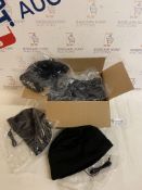 Brand New Black Beanie Hat with Built In Speaker Headphones, Set of 10 Hats