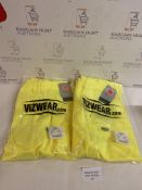 Brand New Vizwear Hi Viz Safety Over Trousers Work Wear Bottoms Pants XL, Set of 2