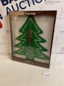 Brand New Twins Christmas Tree Quartz Wall Clock