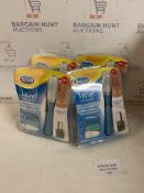 Brand New Scholl Velvet Smooth Electronic Nail Care System Limited Edition, Set of 4