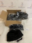 Brand New Black Beanie Hat with Built In Speaker Headphones, Set of 10 Hats