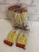 Brand New Yellow Nitrile Palm Coated Gloves, 12 pack