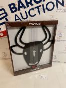 Brand New Twins Black Cow Quartz Wall Clock