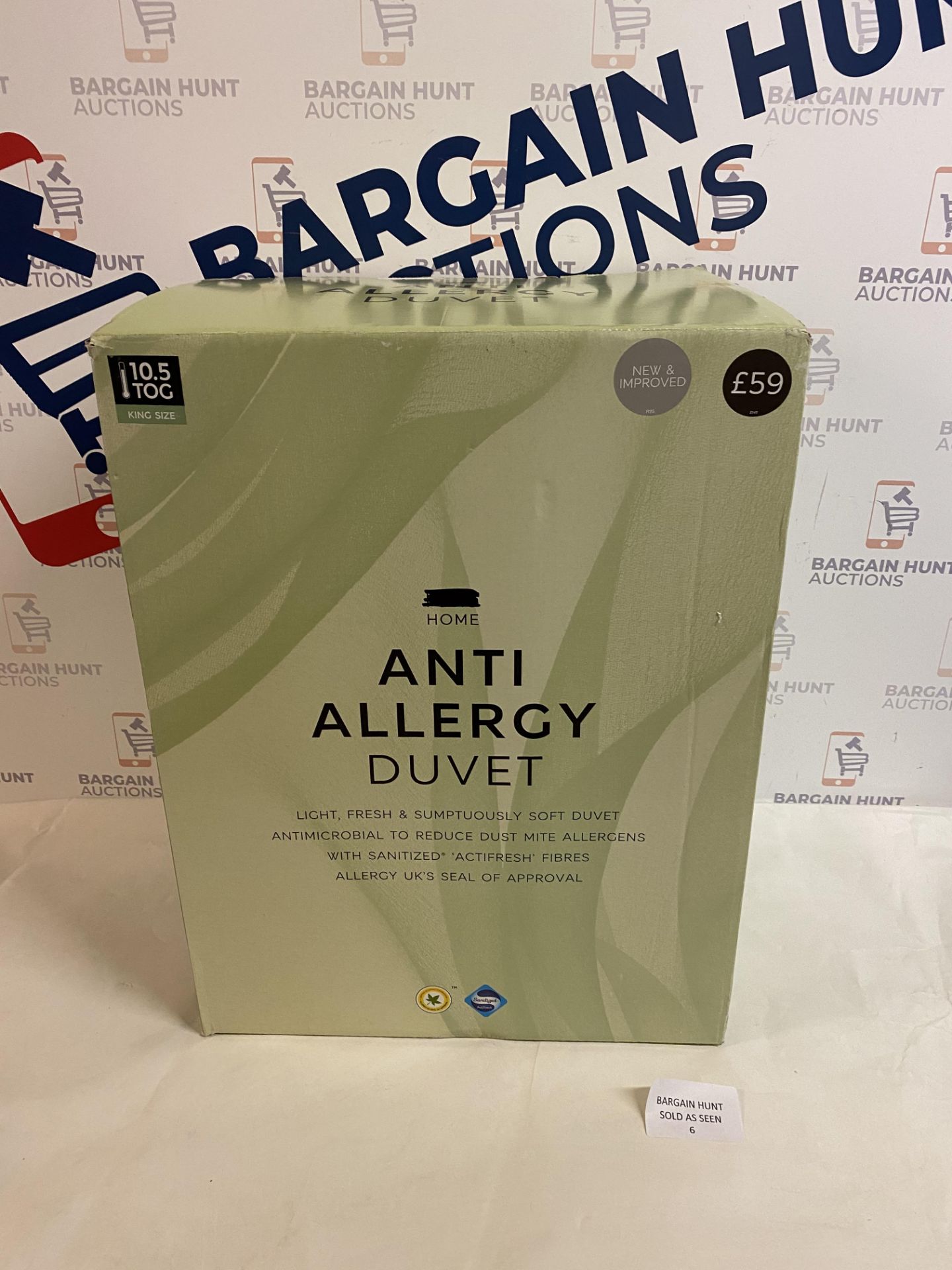 Anti Allergy 10.5 Tog Duvet, King Size RRP £59