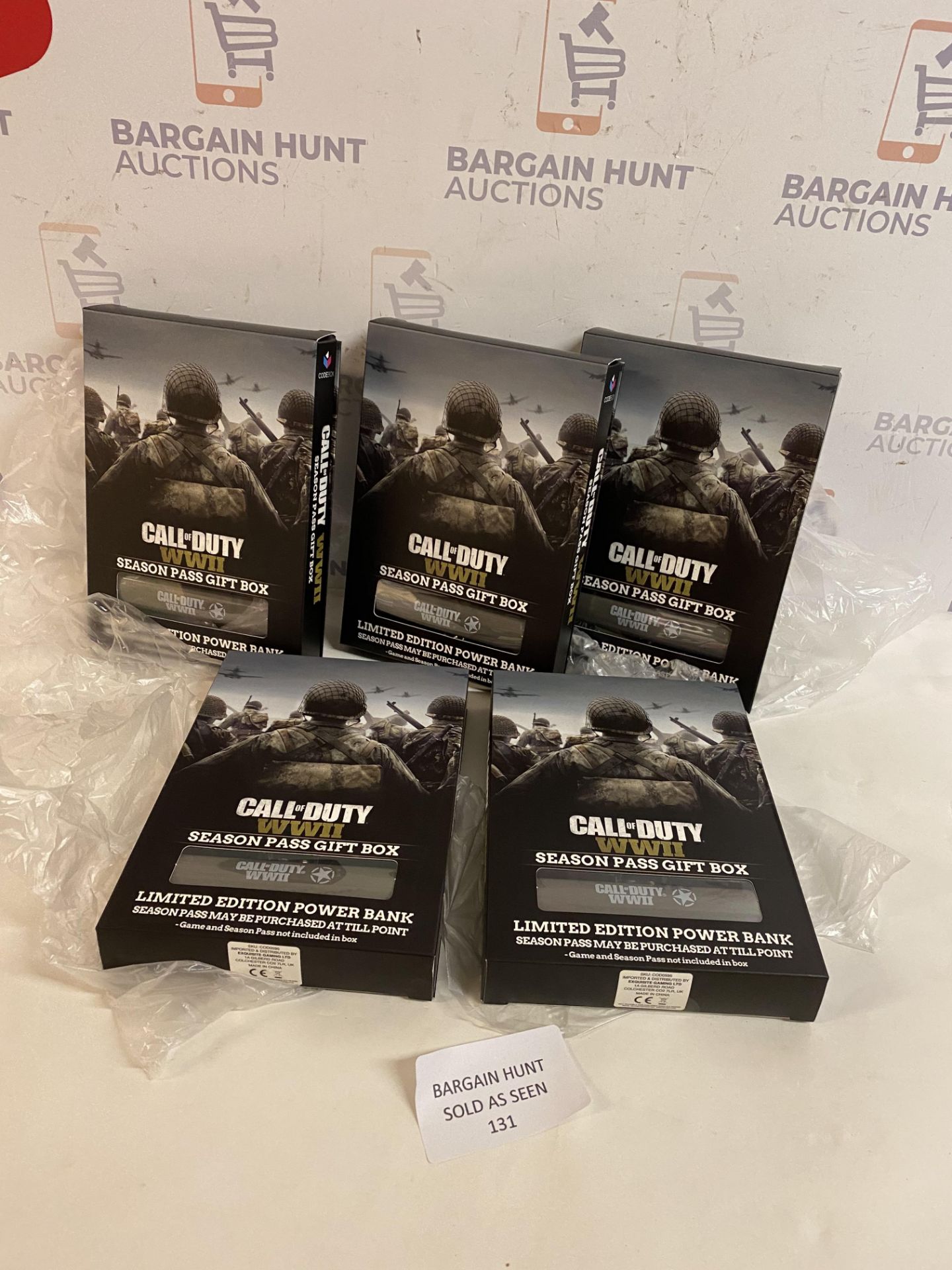 Brand New Call Of Duty Limited Edition Portable Power Bank, Set of 5 RRP £10 Each
