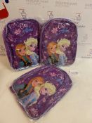 Brand New Frozen Elsa & Anna Girls Backpack, Set of 3