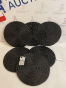Set of 6 Handwoven Rattan Placemats RRP £9.50 Each