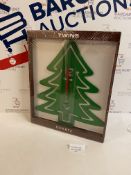 Brand New Twins Quartz Christmas Tree Design Wall Clock