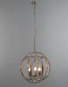 Spherical Pendant Light, Antique Brass RRP £125