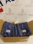 Brand New Large Poly Slub Velvet Soft Drawstring Pouch Bags Solid Blue, 10 packs of 10