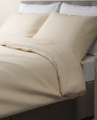 Luxury Egyptian Cotton 400 Thread Count Sateen Duvet Cover, Double (minor stain, see image) RRP £69