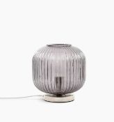Ribbed Glass Table Lamp RRP £49.50