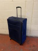 Two Tone 4 Wheel Large Suitcase (slight wear and tear, see image) RRP £99