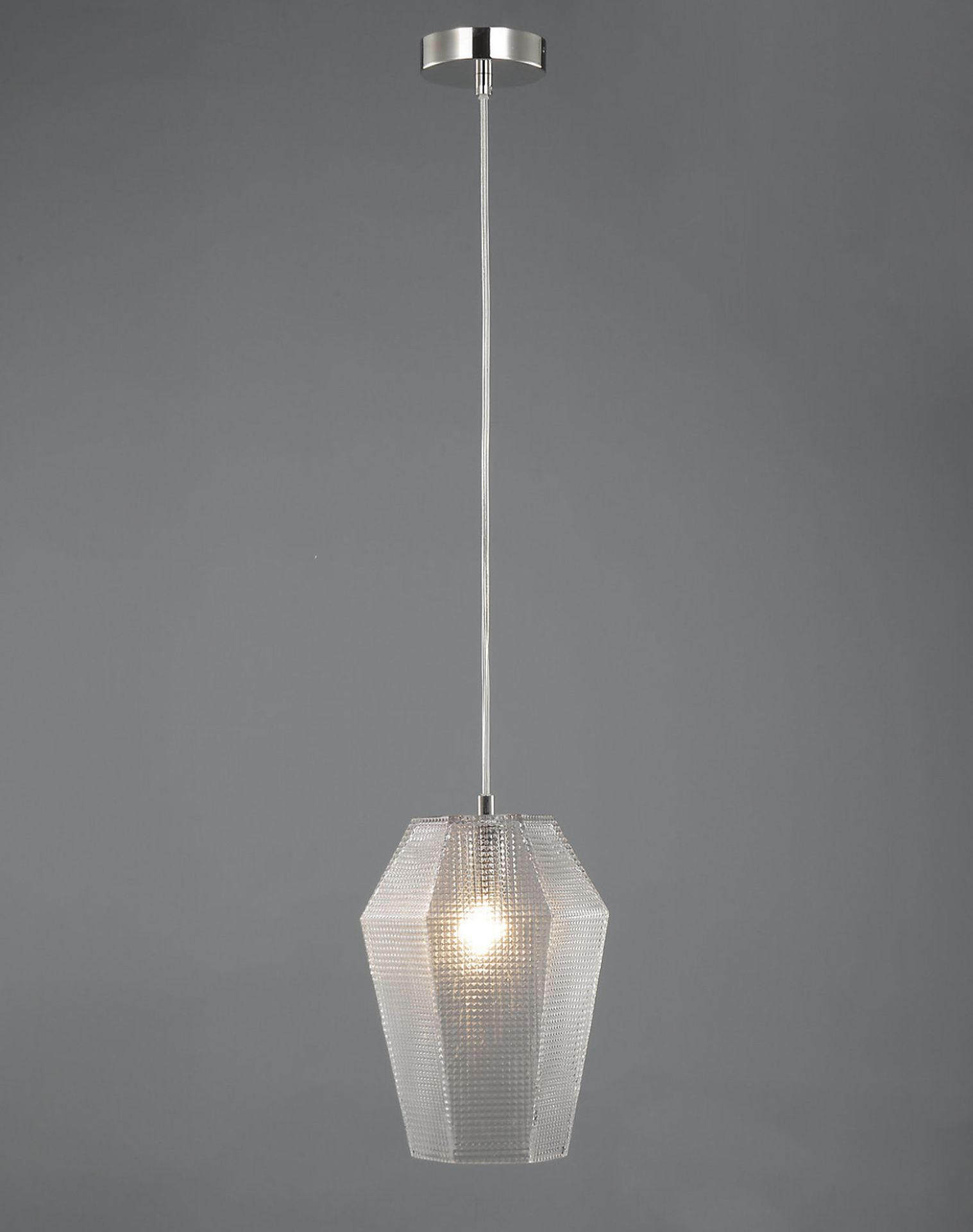 Patterned Glass Pendant Light RRP £59