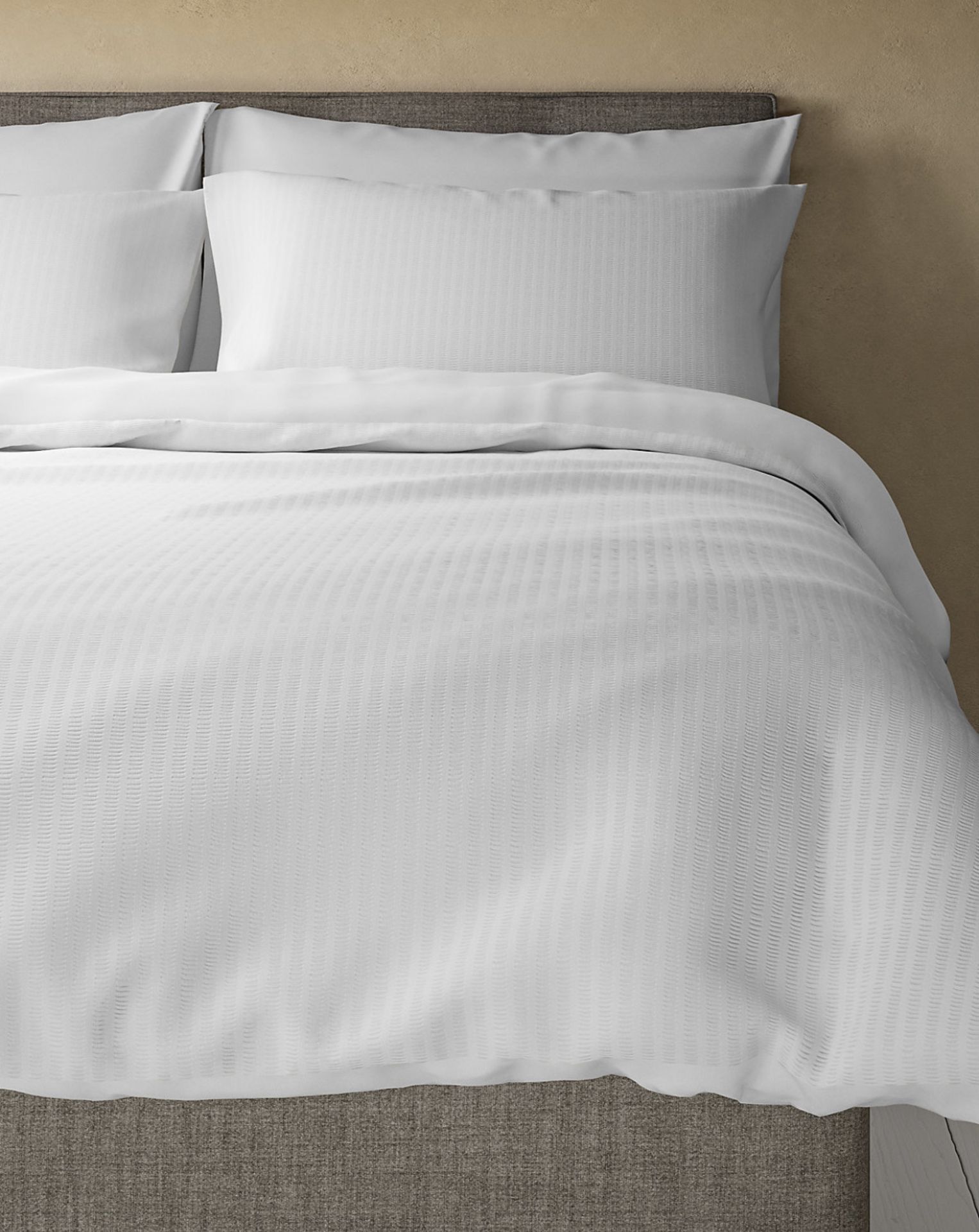 Cotton Rich Seersucker Bedding Set, Double RRP £39.50