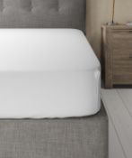 Luxury Egyptian Cotton 400 Thread Count Sateen Deep Fitted Sheet, Double RRP £39.50