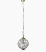 Gem Ball Medium Pendant Light, Antique Brass RRP £129