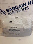 Microfibre Synthetic 2 Pack Pillows