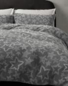 Soft Fleece Star Print Bedding Set, King Size RRP £49.50