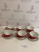 Churchill Super Vitrified Mugs with Saucers, Small Set of 6 RRP £30 Each