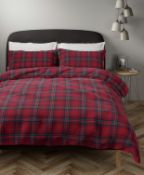 Fleece Checked Bedding Set, King Size RRP £49.50