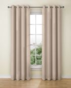 Lined Banbury Weave Eyelet Curtains RRP £135