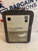 Duck Feather & Down Natural 10.5 Tog Duvet, Super King RRP £65