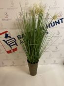 Artificial Tall Grass with White Flowers RRP £35