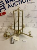 Antique Brass 4 Light Stella Chandelier RRP £129