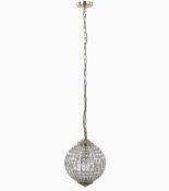 Gem Ball Medium Pendant Light, Antique Brass RRP £129