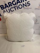 Pure Cotton Embroidered Trapunto Cushion RRP £29.50
