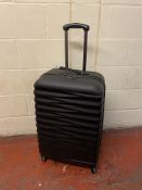 4 Wheel Hard Shell Large Suitcase (handle damaged, see image) RRP £99