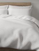 Pure Cotton Textured Bedding Set, Double RRP £69
