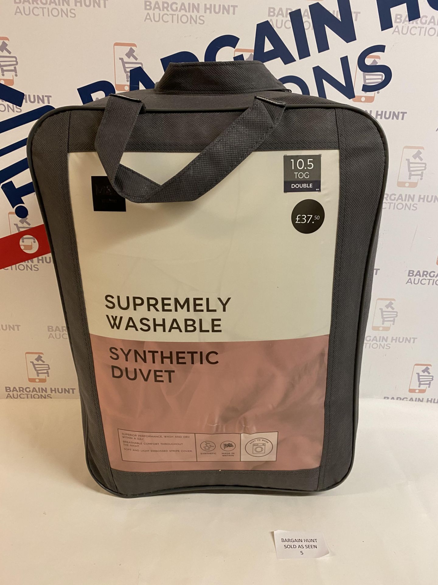 Supremely Washable Synthetic 10.5 Tog Duvet, Double RRP £37.50