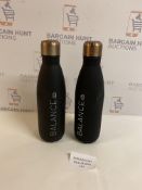 Set of 2 Balance Water Bottles (small dent, see image)