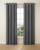 Lined Banbury Weave Eyelet Curtains RRP £75